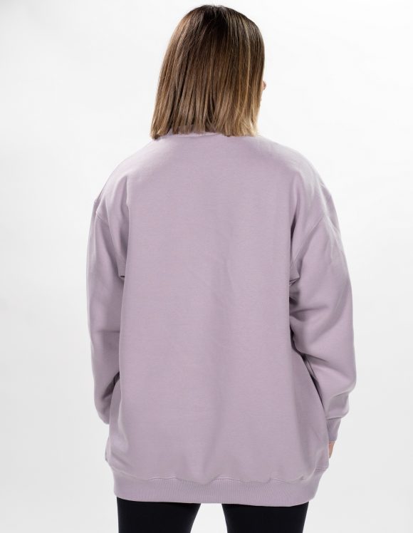 Lavender Oversized Sweatshirt For Women